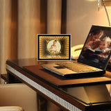 Personalized Infinity Mirror Customized Photos, Custom Valentines Day, Birthday, for Couple, Desktop LED Night Light Makeup Mirror 2 in 1, Home Decoration Bedroom Office Living Room LINMQIU