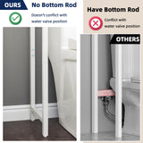 MOHOPE 2-Tier Over The Toilet Storage with 2 Fabric Drawers, Freestanding Above The Toilet Storage Cabinet, Space Saver Metal Over Toilet Bathroom Organizer Shelf for Small Space, White MOHOPE