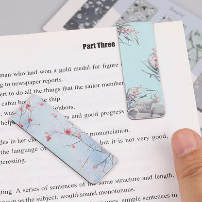 15 Pieces Bookmarks, Magnetic Bookmarks for Women, Page Markers for Students Teachers Reading (Floral Style)