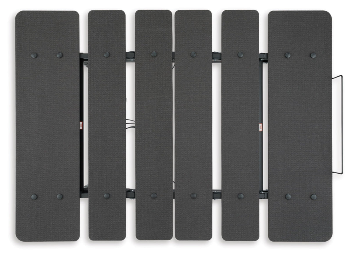 Signature Design by Ashley Cosmic Power Base Traditional California King Adjustable Base with Head and Foot Incline, Wireless Remote and USB Ports, Black Signature Design by Ashley