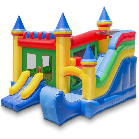 Cloud 9 Commercial Grade Castle Bounce House with Slide - 100% PVC 16' x 17' Bouncer - Inflatable Only Cloud 9