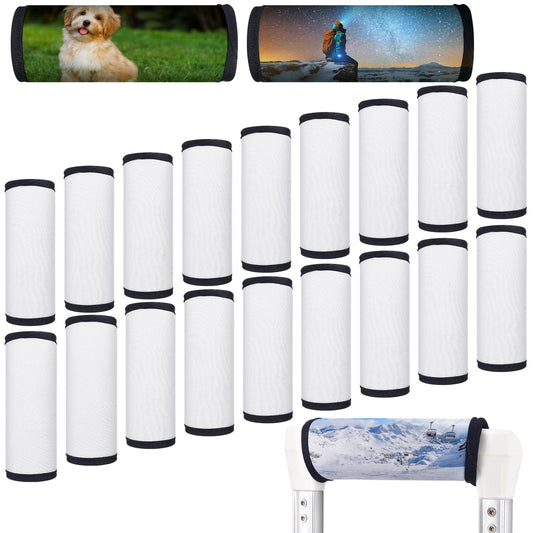 Paterr Sublimation Luggage Handle Wrap Bulk Personalized Luggage Handle Wrap for Travel Cute Luggage Tag Identifiers Marker Travel Accessories(20 Pcs)