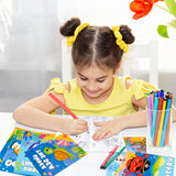 ANGOLIO 24Pcs Ocean Animals Coloring Books Bulk for Kids Mini DIY Art Drawing Book Set for Shark Seahorse Jellyfish Under The Sea Animal Theme Kindergarten School Classroom Rewards Goodie Bag Filler ANGOLIO