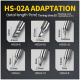 FNIRSI HS-02A 100W Portable Soldering Iron Kit, 212-842℉, Pre-set 3 Groups Temperature, 6 F245 Soldering Tips, Smart Digital Soldering Iron Pen Tool for Electronics Precision Repair FNIRSI