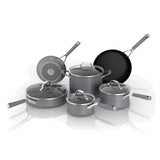 Ninja Pots and Pans Set Non Stick | Comfort Grip 10-Piece Cookware Set with NeverStick | Frying Pan, Sauce Pan With Lid, Stock Pot with Lid, Nonstick, Dishwasher Safe, Oven Safe to 400°F, CW69010 Ninja