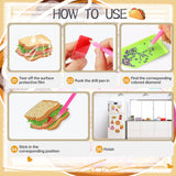 Sitsink Diamond Art Magnet Kit - Small Diamond Painting Refrigerator Magnets with Snacks Pattern, Rhinestone Gem Art Crafting Set for Adult Women (16 Pcs) Sitsink