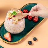 4pcs Handmade Small Wooden Spoons, 3.93x1.18 Inch Wooden Color Mini Condiment Spoons Tiny Spoons Wooden Serving Utensils Teaspoon for Eating Honey Spices Sauces Sugar Salt NQEUEPN