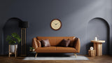 Bulova Atomic Time 2 Analog Wall Clock C5004 | 12.4" Wooden Frame, Sets Time Automatically | Quartz Movement | Battery Operated | Classic Design Bulova