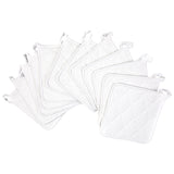 Arkwright Pot Holders for Kitchen - Heat Resistant Square Hot Pads Set of 12, Professional Grade Washable Cotton Coaster for Oven, Cooking and Baking, 7 x 7 in, White Arkwright LLC