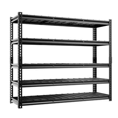 cynnda 5-Tier 60" W X 20" D X 72" H Storage Shelves 2500LBS Metal Garage Shelving Adjustable Storage Shelf Metal Racks with Shelves Heavy Duty Shelving Units and Storage Utility Shelf