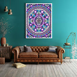JFYHAB Mandala Diamond Painting Kits for Adults,5D Rhinestone Diamond Art Kits for Adults Kids Beginner,DIY Flowers Round Full Drill Diamond Painting Kit Arts Craft for Home Wall Decor 12X16inch JFYHAB