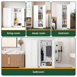 Letaya Wardrobe Armoire Closet,72" H Metal Storage Cabinet with Adjustable Shelves and Hanging Rod,Bedroom Armoire Cabinet Clothes Organizer (White) Letaya
