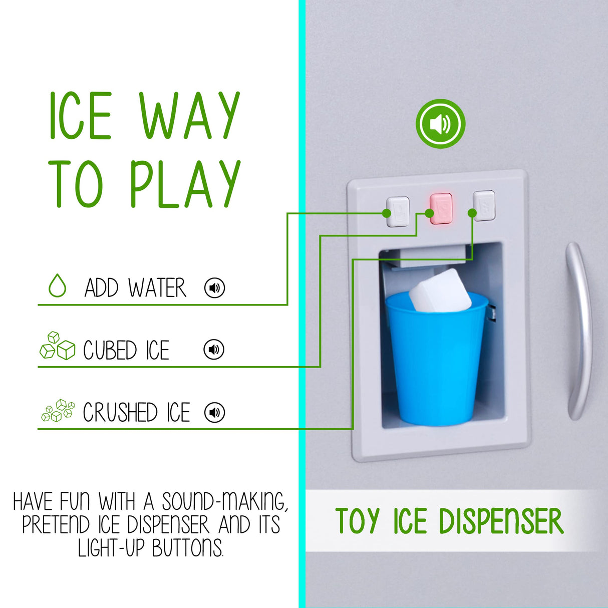 Lil' Jumbl Jumbl Kids Kitchen Set, Pretend Wooden Play Kitchen, Includes Range Hood, Microwave, Stove Top, Oven That Make Realistic Sound & Light, Pots, Pan, Cutting Board & Utensils Included, Lil' Jumbl