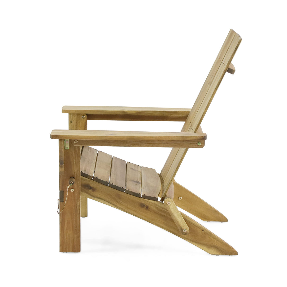 Christopher Knight Home Aberdeen Outdoor Contemporary Acacia Wood Foldable Adirondack Chair, natural stained Christopher Knight Home