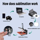 SAVITA 20 Pieces Blank Sublimation Pendants, Customized MDF Blank Disc Round Halloween Christmas Ornaments DIY Decoration Supplies SAVITA