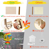 Kids Arts and Crafts for Outdoor,2 Pack Bird Feeder Wind Chime Kits for Children to Build and Paint, DIY Unfinished Wood STEM Painting Activities Crafts Toys for Boys Girls Ages 3-5 4-8 8-12 6-8 THWAS-LIGHT