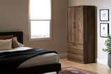 South Shore Acapella Wardrobe Armoire, Natural Walnut South Shore