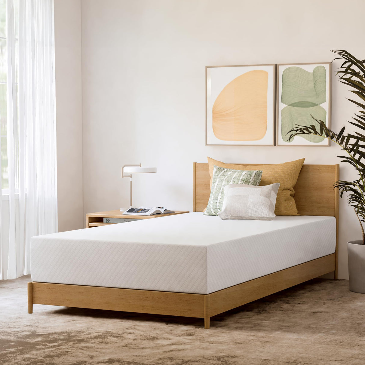 GAESTE 10 Inch Twin Cooling Gel Memory Foam Medium Firm Mattress Breathable Pressure Relief CertiPUR-US Certified Mattress-in-a-Box for Kids and Adults No Fiberglass (Twin, 10 in) GAESTE