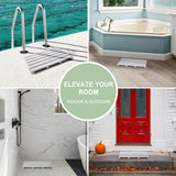 Non-Slip Bath Bamboo Shower Mat - Bathroom Floor Rug for Spa Sauna Pool Indoor Outdoor Bath Bathtub Entryway - Easy Maintenance & Portable baqor