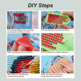 Anuver Elephant Diamond Painting Kits for Adults, 5D DIY Diamond Art Kits for Beginners, Full Drill Diamond Painting Kits for Home Wall Decor, 12x12 Inch Anuver