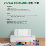 Forzik Remanufactured 63XL Ink Cartridge Replacement for HP Ink 63 63XL Works with OfficeJet 3830 4650 4652 5255 Envy 4520 5540 DeskJet 1110 2130 Printer(1Black,1Color,2 Pack) Forzik
