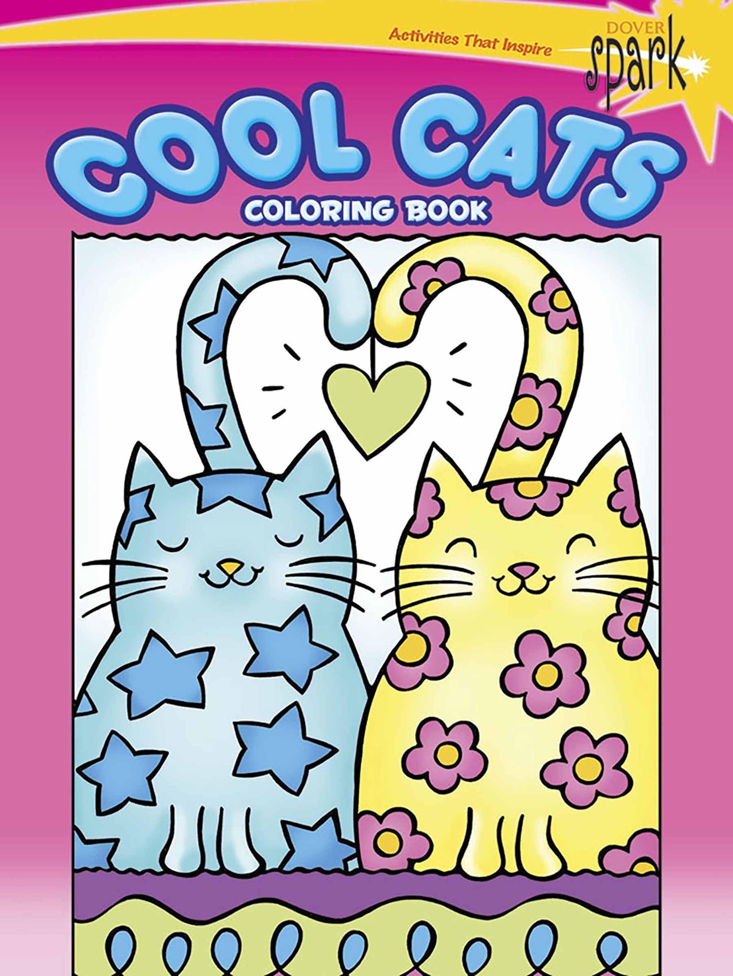 SPARK Cool Cats Coloring Book (Dover Animal Coloring Books)