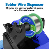 WEP 926LED V1 110W Soldering Iron Station Kit with Solder Wire, 5 Soldering Tips, Tip Cleaner, Tweezers, Desoldering Pump with Precision Temperature Control, Sleep Mode, ℉/℃ WEP