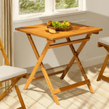 Idzo FSC Acacia Wooden Folding Table, Heavy Duty 270lbs Capacity, Rustic Garden, Backyard, Porch, Patio, Easy Assembly, Large Size, Legolas - Elegant Design IDZO