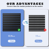 MULSAME Pegboard Combination Kit, 25.2" x 25.2" Wall Mounted Storage Set with 4 Pegboards & 20 Accessories Hanging, Peg Boards Organizer MULSAME