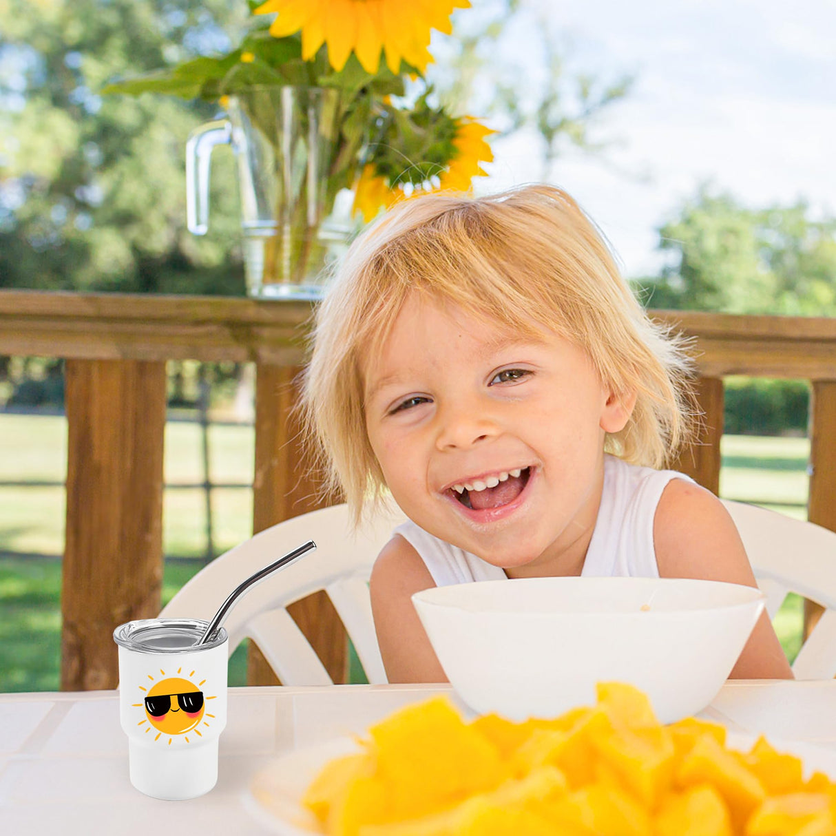 Joyclub 3 oz Mini Tumbler Shot Glass with Straw and Lid 6 Pack White Mini Cup Stainless Steel Sublimation Shot Tumblers for Wedding Party Whiskey Favors Joyclub