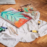 Stretched Canvas, 6x8, 8x10, 10x12, 12x16, 8 Set Artist Canvase Frame Board Panels, 100% Cotton Blank Canvase Oil Acrylic Watercolor Pouring Paint, Acid-Free for Kids & Artists Villanelle