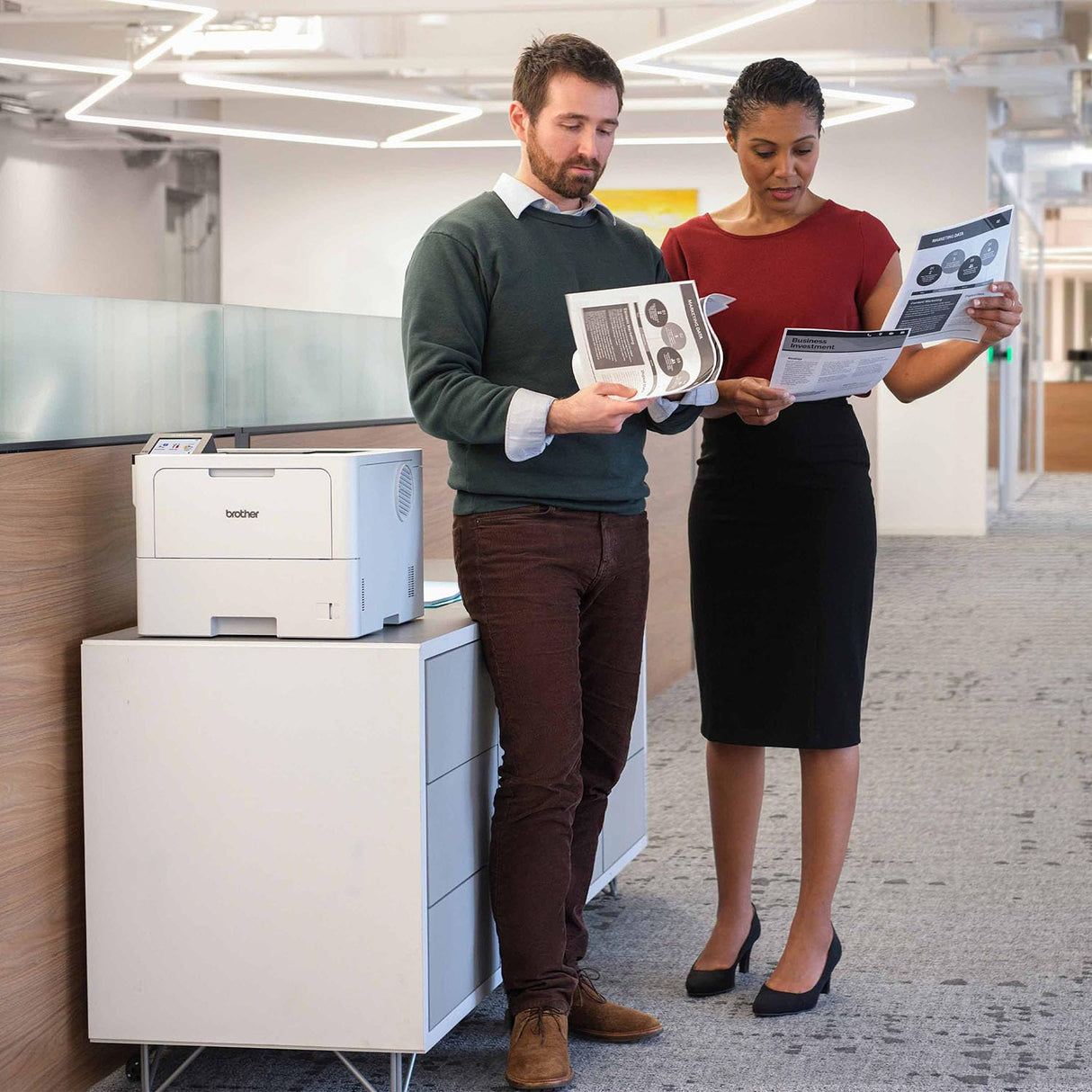 Brother HL-L6310DW Enterprise Monochrome Laser Printer with Low-Cost Printing, Wireless Networking, and Large Paper Capacity Brother