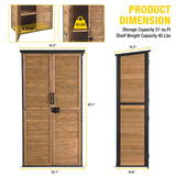 Aivituvin Outdoor Storage Shed with Floor - Strong Metal Frame, Adjustable Shelves, Ventilated Blinds - Ideal for Garden Tools & Outdoor Storage Cabinets Waterproof - Best in Sheds & Outdoor Storage Aivituvin