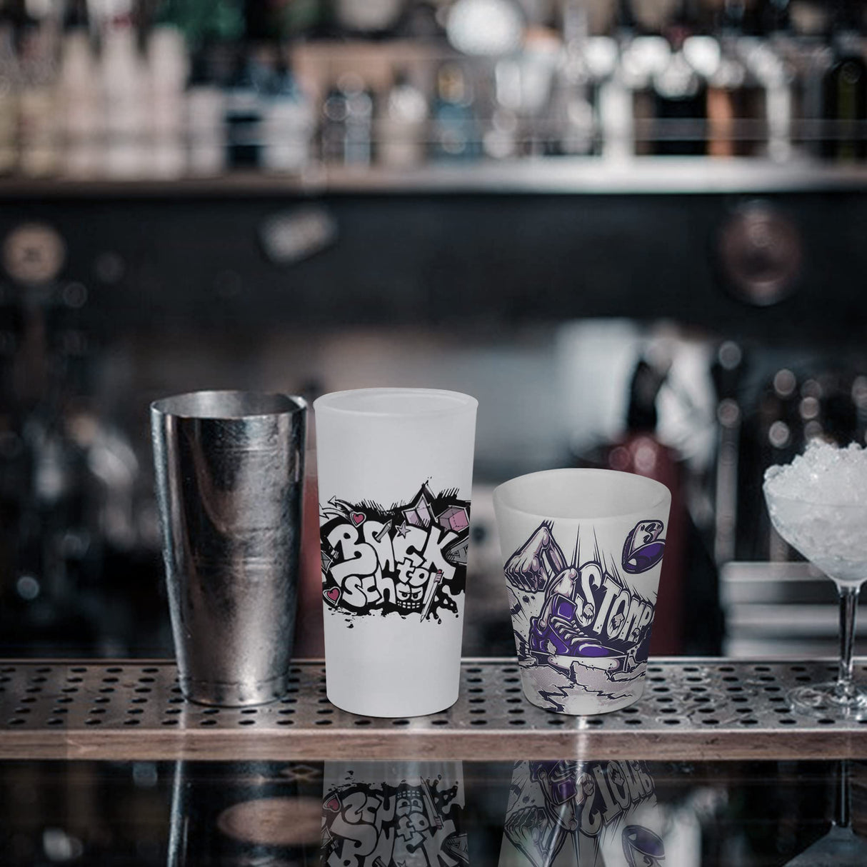 sweet grain Sublimation Frosted Shot Glasses with Heavy Base 1.5oz The Sublimation Blanks Shot Glass for Whiskey, Tequila, Vodka (24 Pack) sweet grain