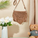 INFUNLY DIY Macrame Bag Kit for Adults Beginners Macrame Handmade Woven Bags with Tassels Bohemian Knotting Handbag Macrame Kit Crochet Bag Kit with Video Instruction for Women Holiday Beach Decor INFUNLY