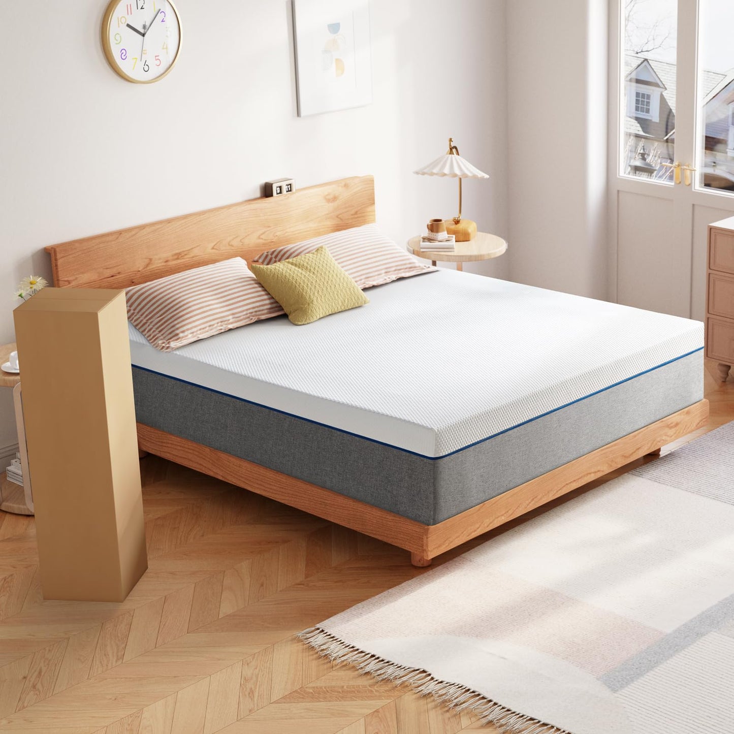 Twin Mattress 8 Inch Twin Gel Memory Foam Mattress,Twin Size Mattress in a Box, Medium Firm, Mattresses Twin Size 75"*39"*8"