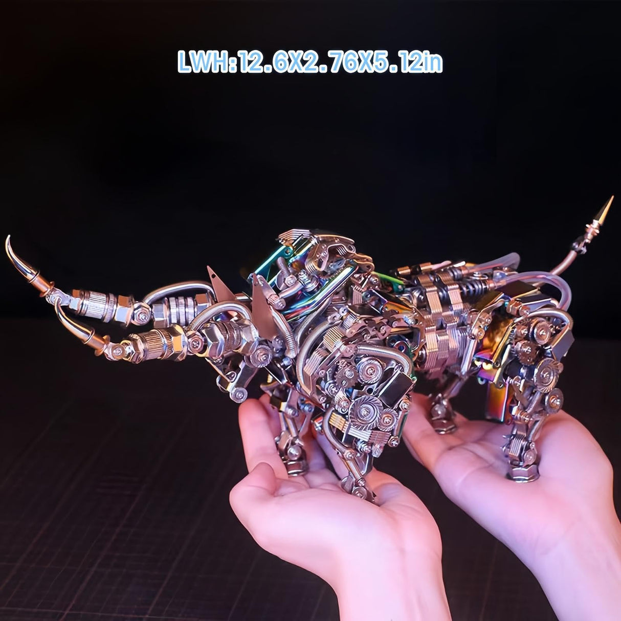 ZUNPINSPACE Adult 3D Metal Puzzles Bison Metal Model Kits 3D Metal Puzzles Mechanical Bulls Building Blocks Difficult DIY Assembly - High-end Gifts for Men ZUNPINSPACE