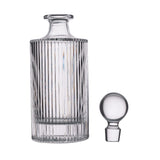 Whiskey Decanter and Glass Stopper 27 oz Square Decanter for Whiskey, Bourbon, Brandy, Liquor, and Rum QUEEN&STONE LEAD FREE
