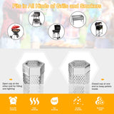 Pellet Smoker Tube, 2 Pack 12'' Stainless Steel BBQ Wood Pellet Tube Smoker, for Cold/Hot Smoking (2 Pack 12'' Smoker) LFSEMINI