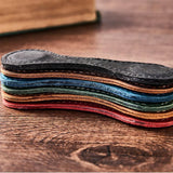 Personalized Magnetic Leather Bookmark, 26 Letters Custom Leather Bookmarks, Handmade, Leather Magnetic Bookmark for Book Lovers Readers Women Kid(Red，A） Artlaza