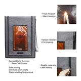 Smart Control Resin 3D Printer Enclosure with Ventilation Kit + UV Curing Light Compatible with ANYCUBIC Photon Mono 2, ELEGOO Mars 4 MSLA, Neptune 3 Pro, Ender 3 3D Printer Upgrade DODOBEI