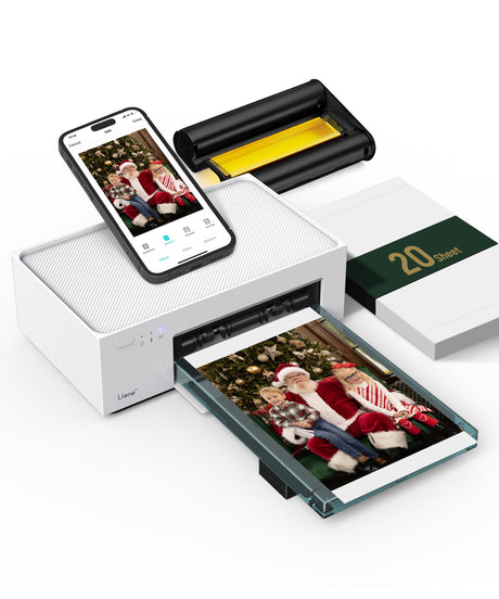 Liene 4x6'' Photo Printer, Wi-Fi, 20 Sheets, Full-Color, Instant Printer for iPhone, Android, Smartphone, Thermal dye Sublimation for Home Use Liene