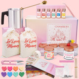 DIY Candle Making Kit for Adults, Kids, Teens and Beginners - 2Lb Soy Wax, 6 Scents, 8 Type Dye Wax, 6 Glass Jars Melter, Thermometer, Spoon and More with Fun Stickers,Gifts For MOM,Friends,Lover CHAMBERY