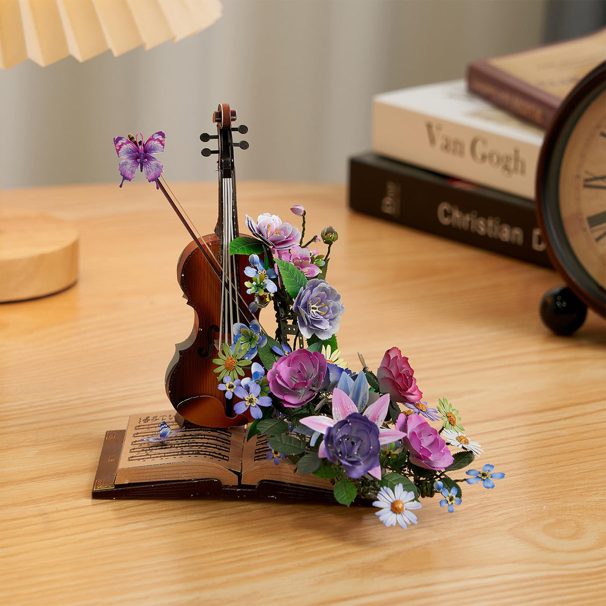 3D Metal Puzzles for Adults, Cello 3D Metal Model Kits for Adults to Build, DIY Flower Model Building Kit for Ages 14+ Adult Women Men, Difficult DIY for Assembly, Birthday Gifts for Women Men Hobby INTELIVE