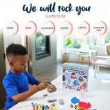 BRYTE 150+ Piece Deluxe Kids Rock Painting Kit, 10 Rocks with Waterproof Paints, Glue & Accessories, DIY Arts and Crafts STEM Activities for Age 6-12 Years, Warrior & Monster BRYTE