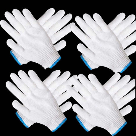 perfsign 4 Pairs Oven Gloves with Fingers,Thin and Light Heat Resistant Gloves for Cooking,Cotton Heat Resistant Gloves,Baking Gloves,Insulated BBQ Gloves for kitchen,Safety Protection Work,Housework perfsign
