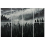 Ginchain Art Acoustic Panels Soundproof Wall Panels, 48 X 32Inches acoustic panels sound absorbing, Decorative Acoustical Wall Panels, sound panels noise reducing for Home & Office(Misty Forest) Ginchain