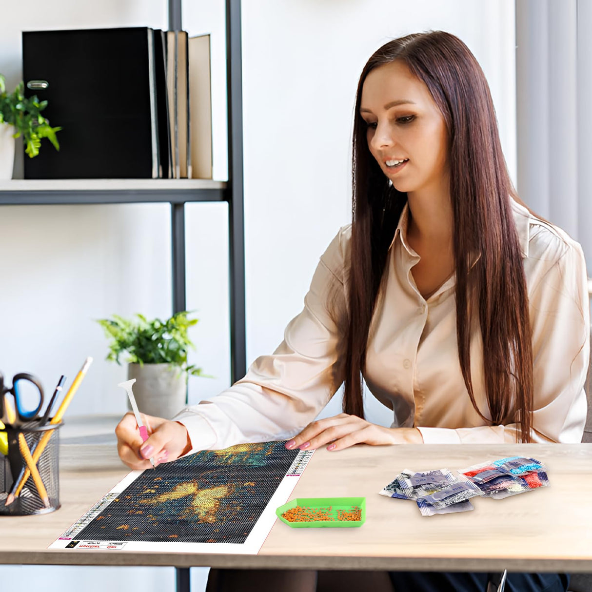 MAXBYE Diamond Art Painting Kits 5D Full Drill, Glowing Butterfly Diamond Art Kits for Adult Beginners, Diamonds Painting Art and Crafts Kit Perfect for Home Wall Decor 12x16inch MAXBYE