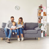 Roowest 4-Tier 360° Rotating White Bookshelf – Space-Saving Corner Bookcase Organizer Roowest