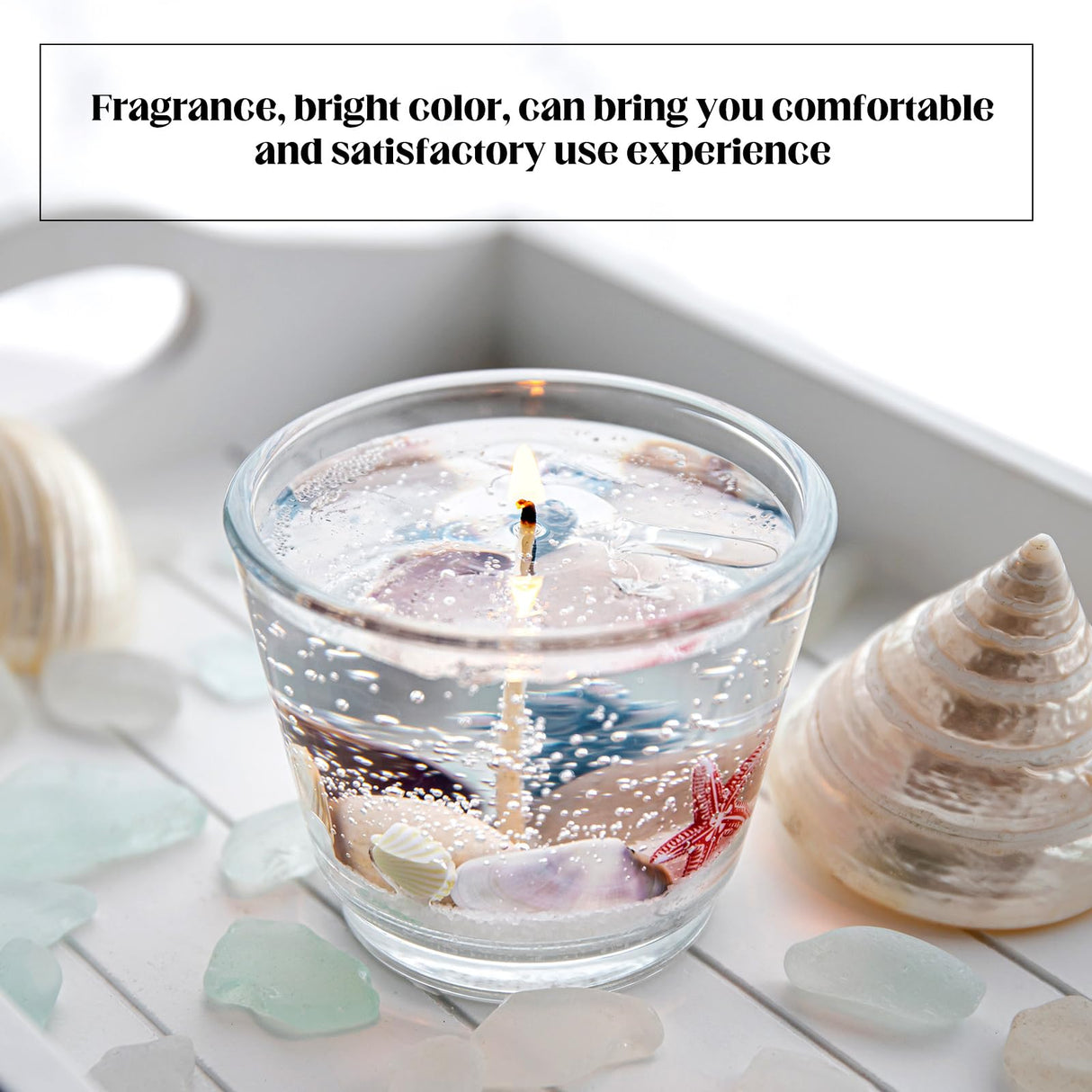 Heigble 3.3 lb High Density Transparent Gel Candle Wax Clear Gel Wax Jelly Candle 100 Pcs Wick and 100 Pcs Wick Stickers for DIY Making Handmade Projects Material Supplies Heigble